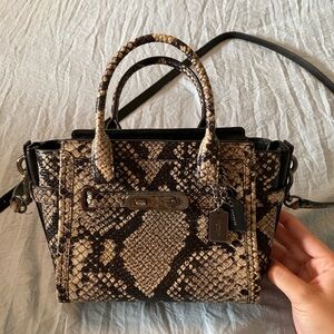 Coach snakeskin purse